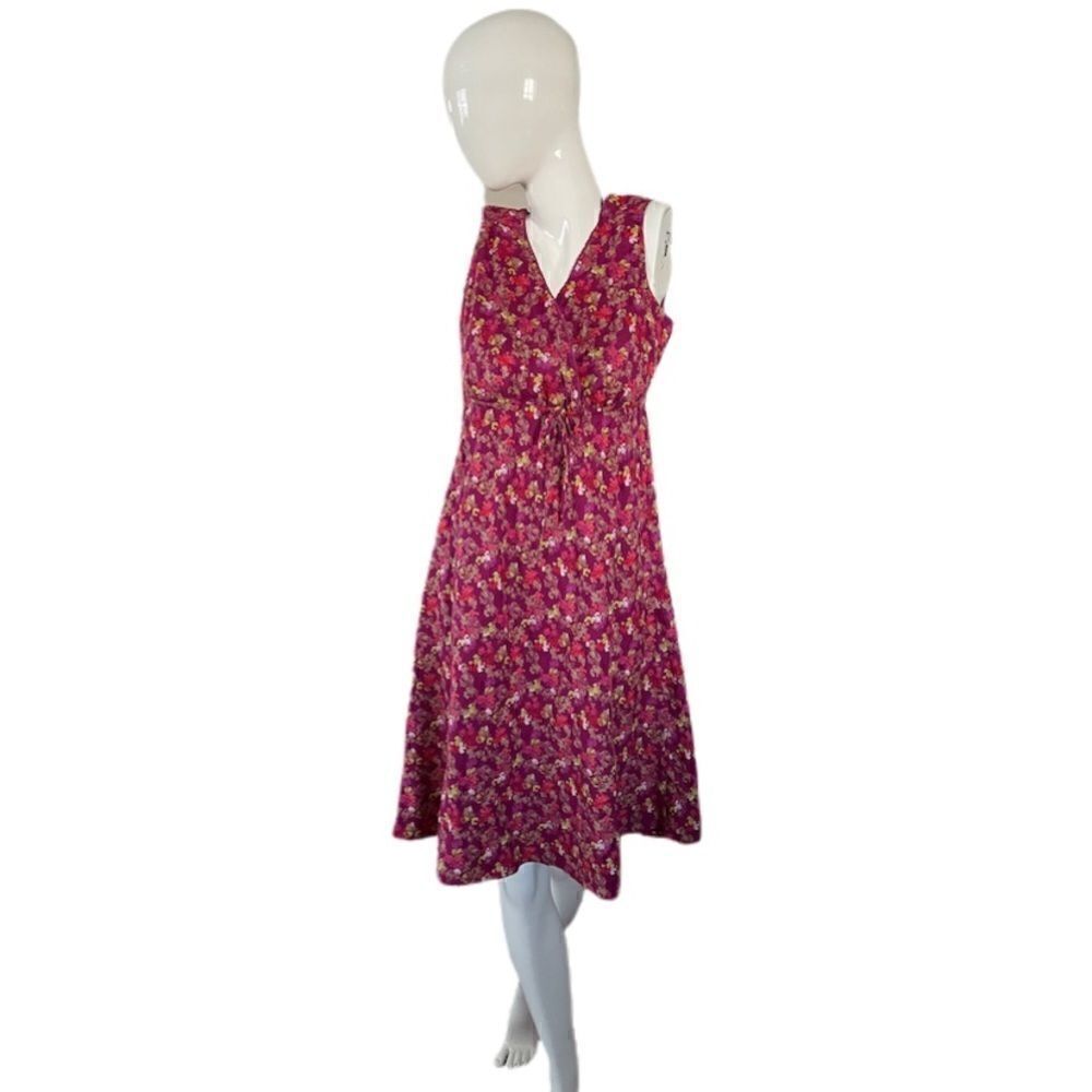 Eddie Bauer Red Flora Midi Dress